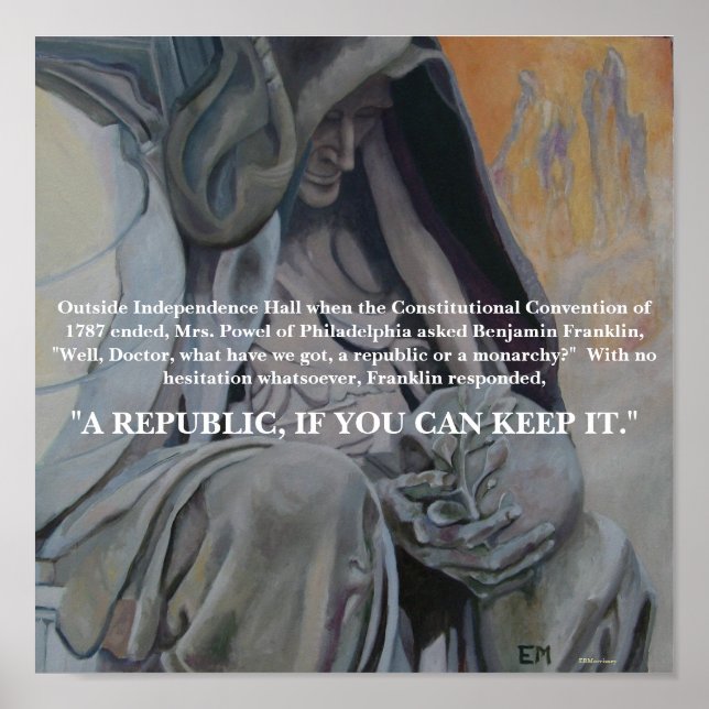 BENJAMIN FRANKLIN POSTER (Framsidan)