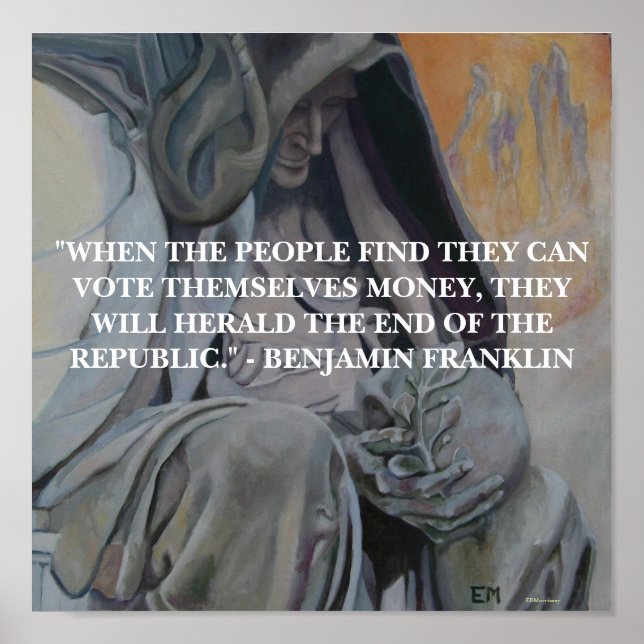 BENJAMIN FRANKLIN - POSTER (Framsidan)