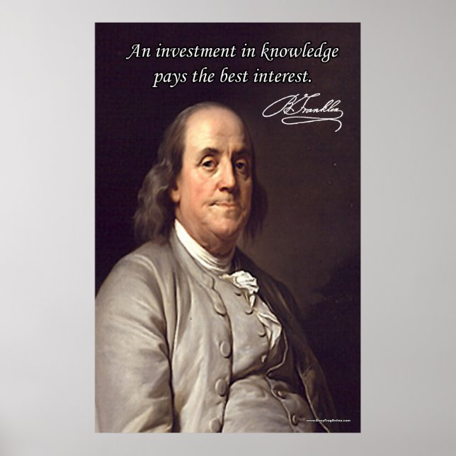 Benjamin Franklin Poster (Framsidan)