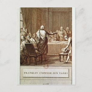 Benjamin Franklin presenterade sin opposition Vykort