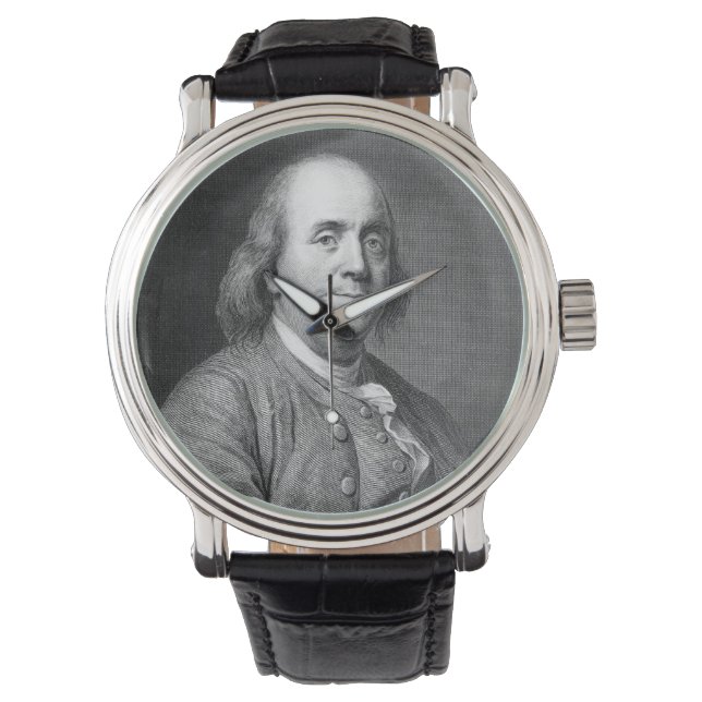 Benjamin Franklin, president porträtt f Armbandsur (Framsida)