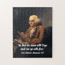 Benjamin Franklin Quote - Customize Jigsaw Puzzle Pussel