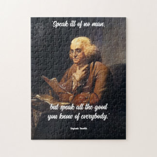 Benjamin Franklin Quote -Customize Quote Pussel