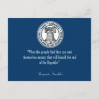 Benjamin Franklin Quote (Pengar)