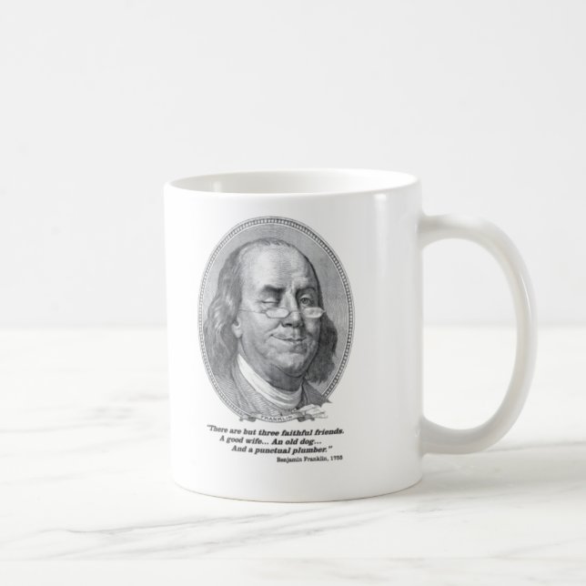 Benjamin Franklin rörmokerimugg Kaffemugg (Höger)