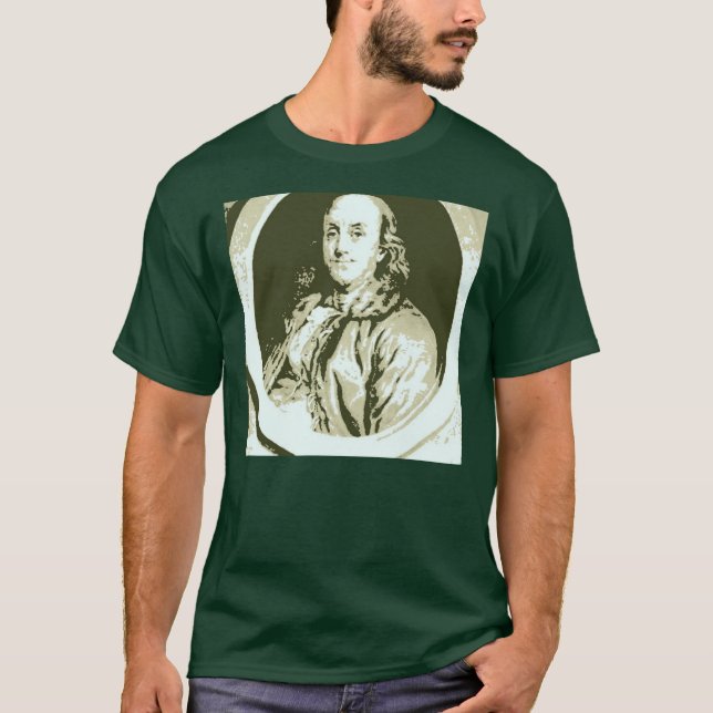 Benjamin Franklin T Shirt (Framsida)