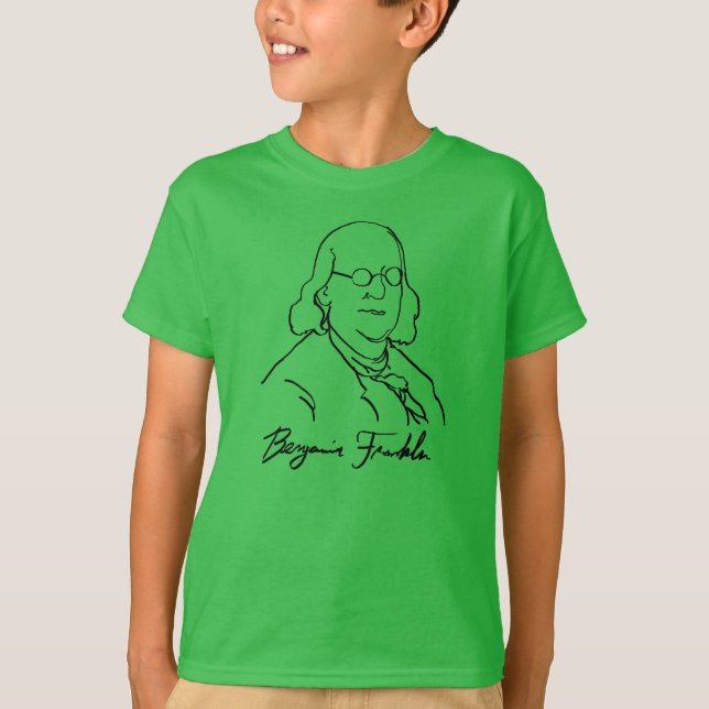Benjamin Franklin T-shirt (Framsida)