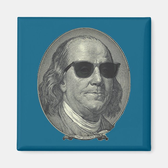 Benjamin Franklin The Benjamin Its All About  Magnet (Framsidan)