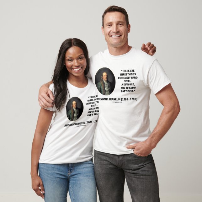 Benjamin Franklin Tre Saker Extremt Svåra Tee (Unisex)