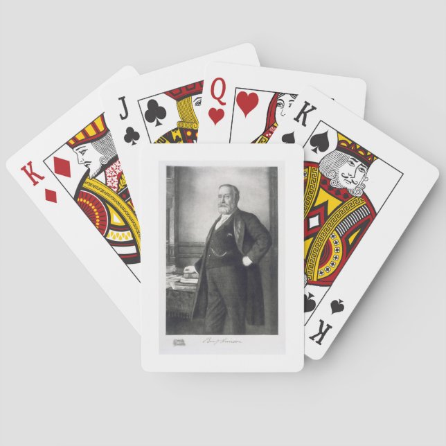 Benjamin Harrison (1833-1901), 23:e ordförande för Casinokort (Baksidan)