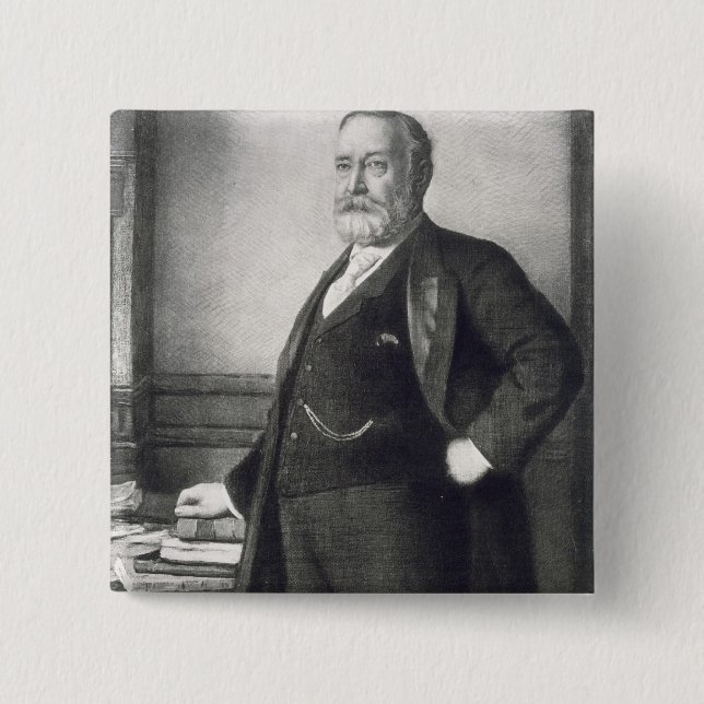 Benjamin Harrison (1833-1901), 23rd president av t Knapp (Framsida)