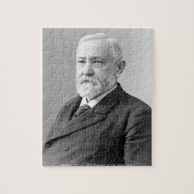 Benjamin Harrison 23:e presidenten i Amerika. Pussel (Vertikal)