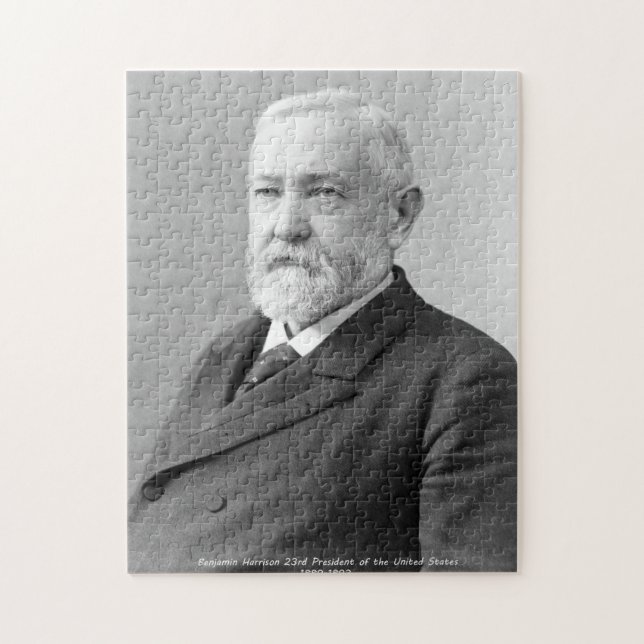 Benjamin Harrison 23:e presidenten i Amerika. Pussel (Vertikal)