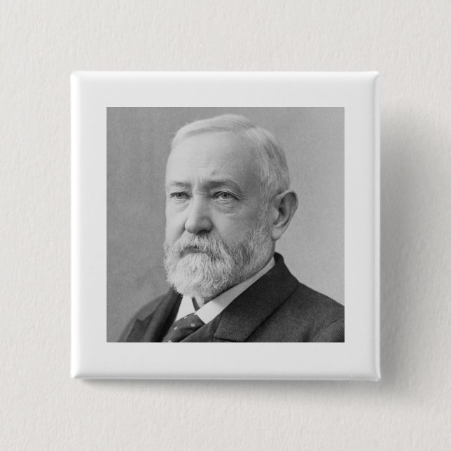 Benjamin Harrison 23 Knapp (Framsida)