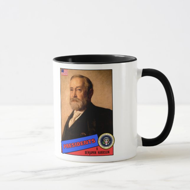 Benjamin Harrison Basebollkort Mugg (Höger)