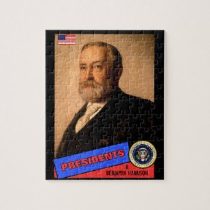 Benjamin Harrison Basebollkort Pussel