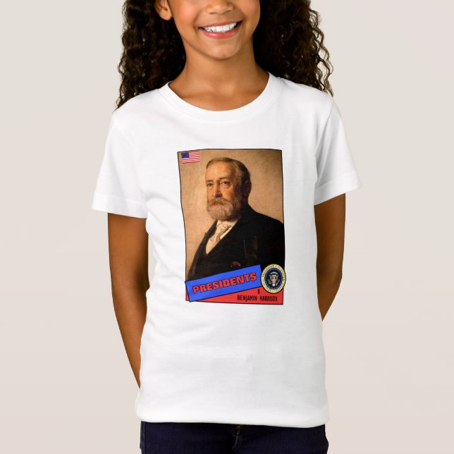 Benjamin Harrison Basebollkort T Shirt (Framsida)