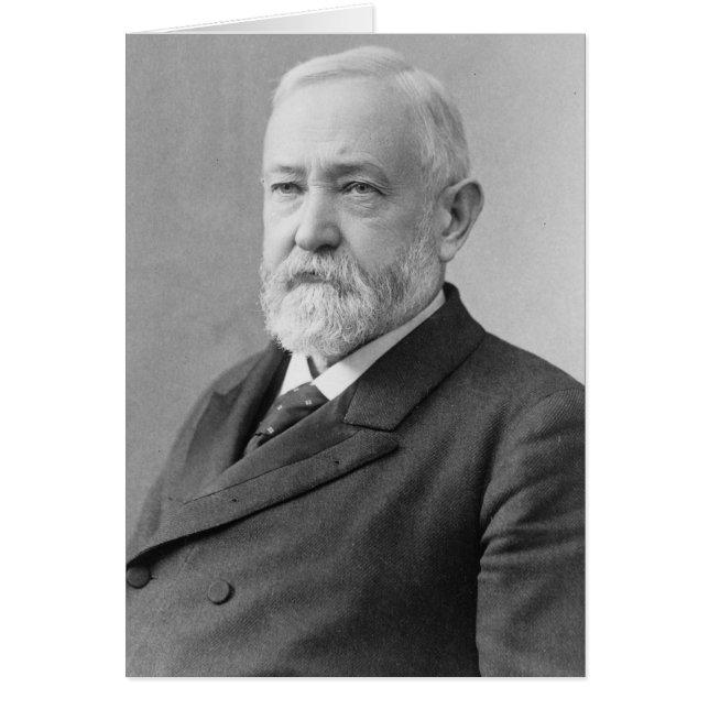 Benjamin Harrison Hälsningskort (Framsidan)