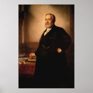BENJAMIN HARRISON Porträtt av Eastman Johnson Poster