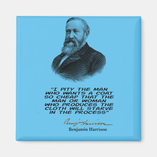 Benjamin Harrison (USA:s 23:e president) citerar M Magnet