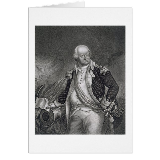 Benjamin Lincoln (1733-1810) (gravyr) Hälsningskort (Framsidan)
