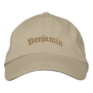 "Benjamin" Mans Namn Broderat, Broderad Keps