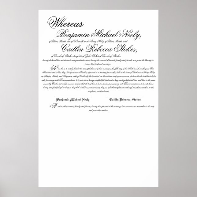 Benjamin Michael Neely, Boise, Ida... Poster (Framsidan)