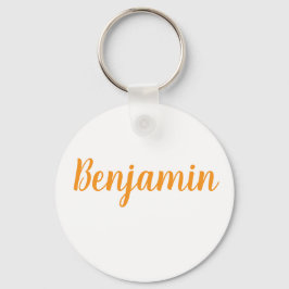 Benjamin name Metal ring keychain Nyckelring