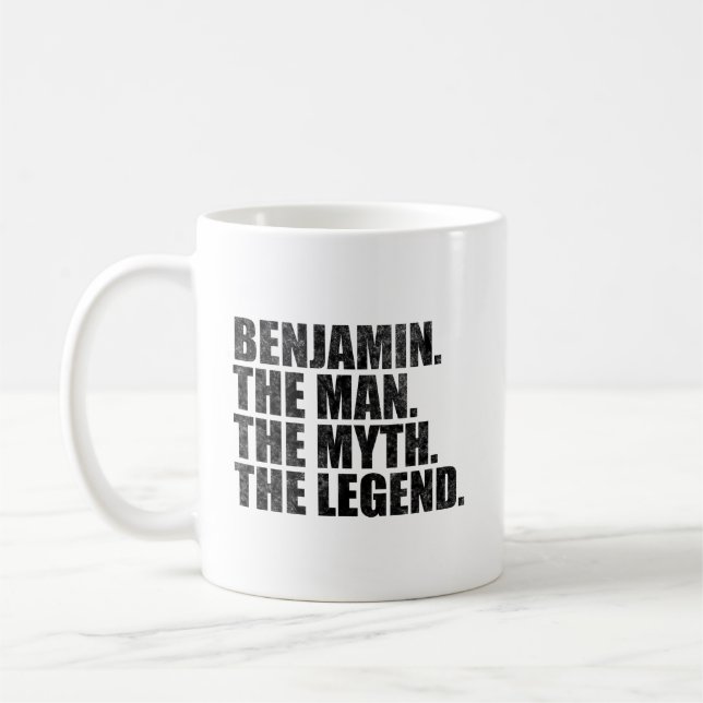 Benjamin namn,Benjamin Mannen Myten Legenden Kaffemugg (Vänster)