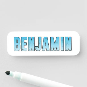 Benjamin namn namnbricka