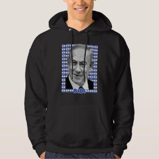 Benjamin Netanyahu israelisk premiärminister  Flag Hoodie