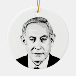 Benjamin Netanyahu Julgransprydnad Keramik