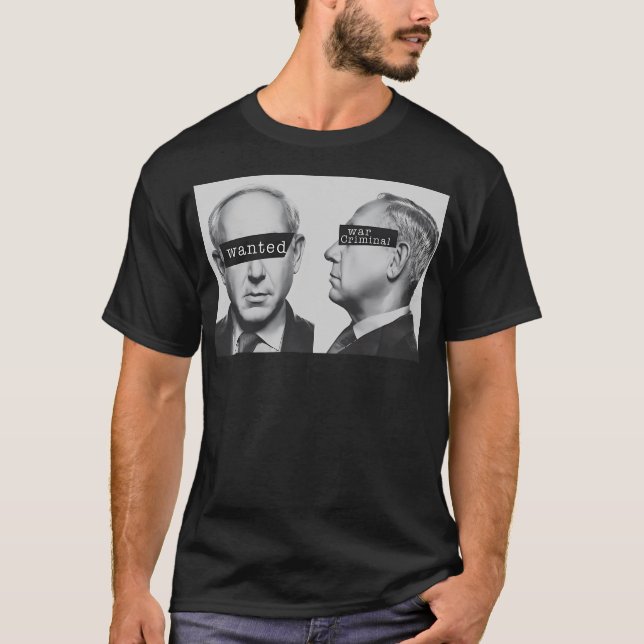 Benjamin Netanyahu Krig brottsoffer T Shirt (Framsida)
