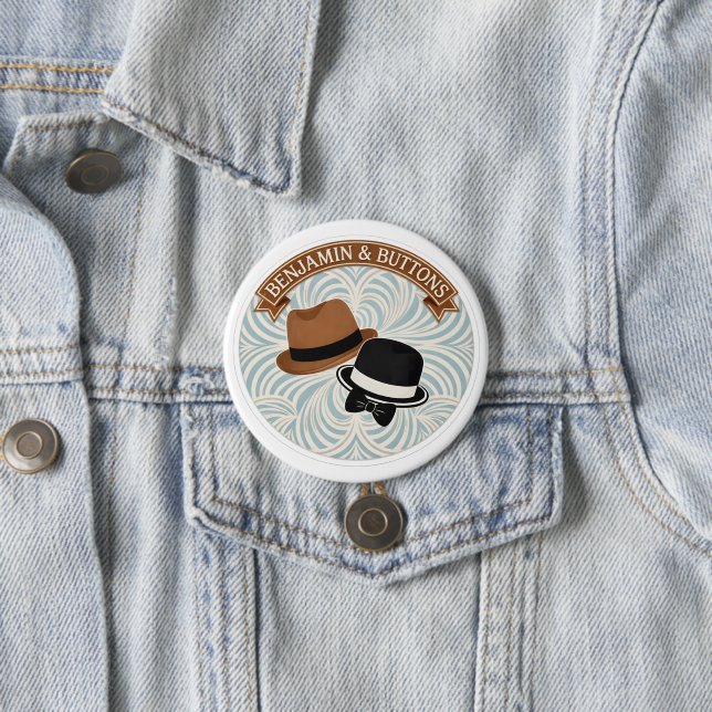 Benjamin och knappar vintage herrhattar rumpa (In Situ)