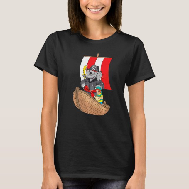 Benjamin the Elephant Pirat T Shirt (Framsida)