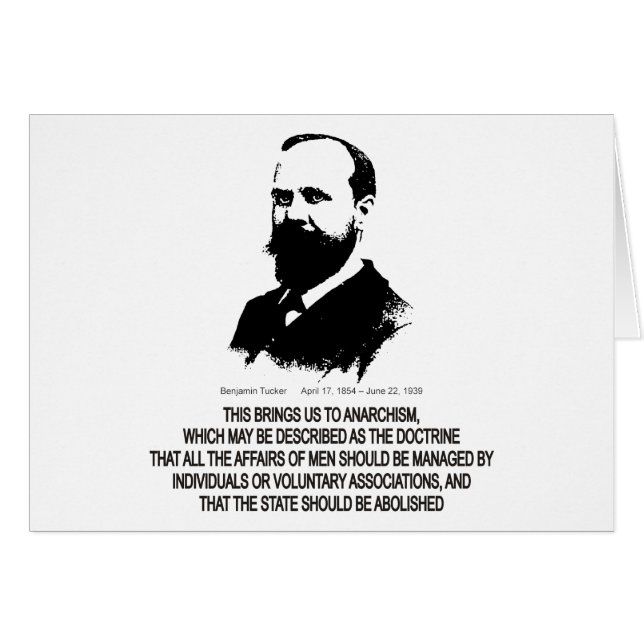 Benjamin Tucker Hälsningskort (Framsidan Horizontal)