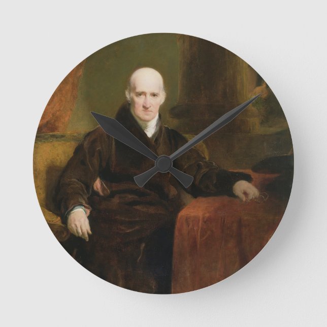 Benjamin väster (1738-1820) 1810 (olja på panel) rund klocka (Framsida)