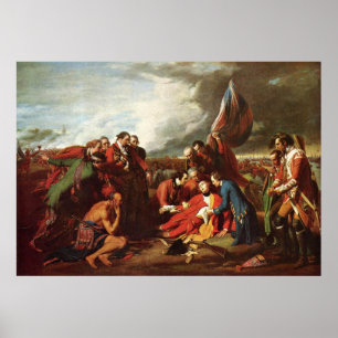Benjamin västra död av General Wolfe Poster