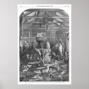 Benjamin Waterhouse Hawkins Studio Antique Skriv u Poster