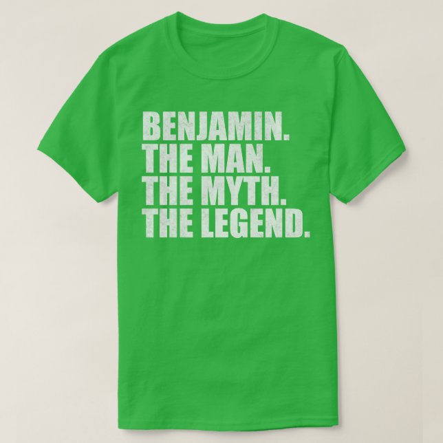 BenjaminBenjamin Namn Benjamin ges namn T Shirt (Design framsida)