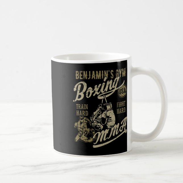 Benjamin's Gym Boxing Mma Retro Design for the Nam Kaffemugg (Höger)