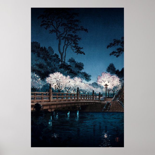 Benkei Bridge av Tsuchiya Koitsu Poster (Framsidan)