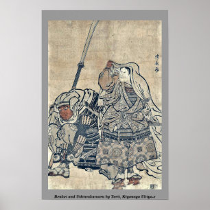 Benkei och Ushiwakamaru vid Torii, Kiyonaga Poster