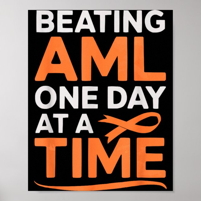 Benmärg orange band akut myeloid leukemi poster (Framsidan)