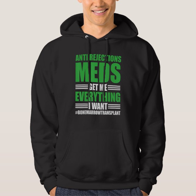Benmärgstransplantat Benmärgsproblem Hoodie (Framsida)