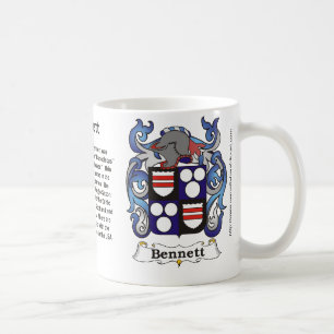 Bennett familjvapensköld på en mugg