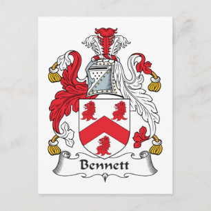 Bennett Family Crest Vykort