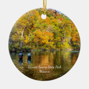 Bennett Vår höstkors fiskekretsel Ornament