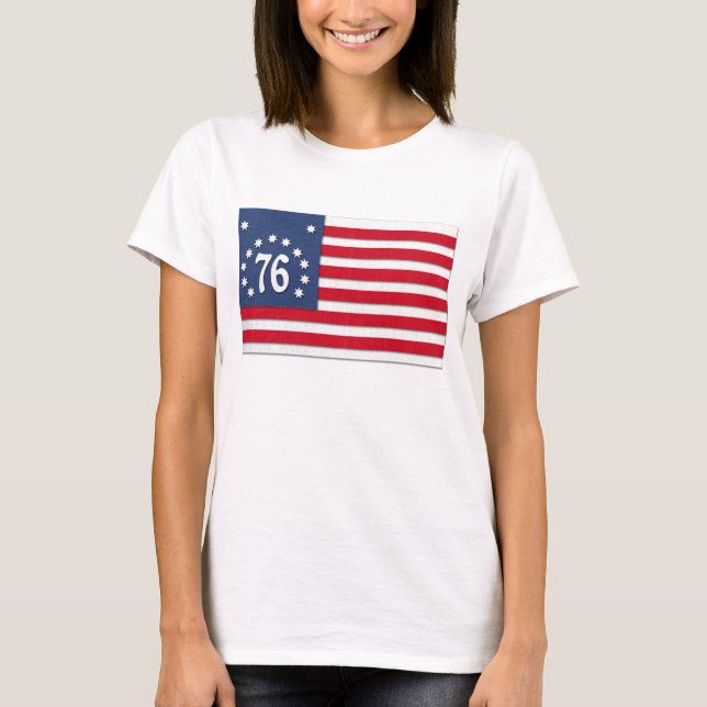 Bennington Flagga Shirt T-shirt (Framsida)