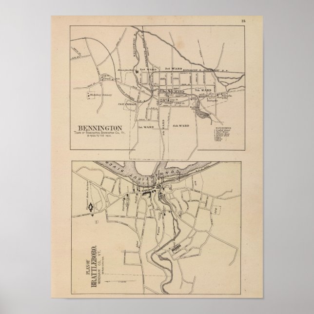 Bennington och planen för Battleboro Poster (Framsidan)